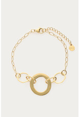 My Jewellery My Jewellery - Bold statement armband rond - goud
