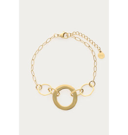 My Jewellery My Jewellery - Bold statement armband rond - goud