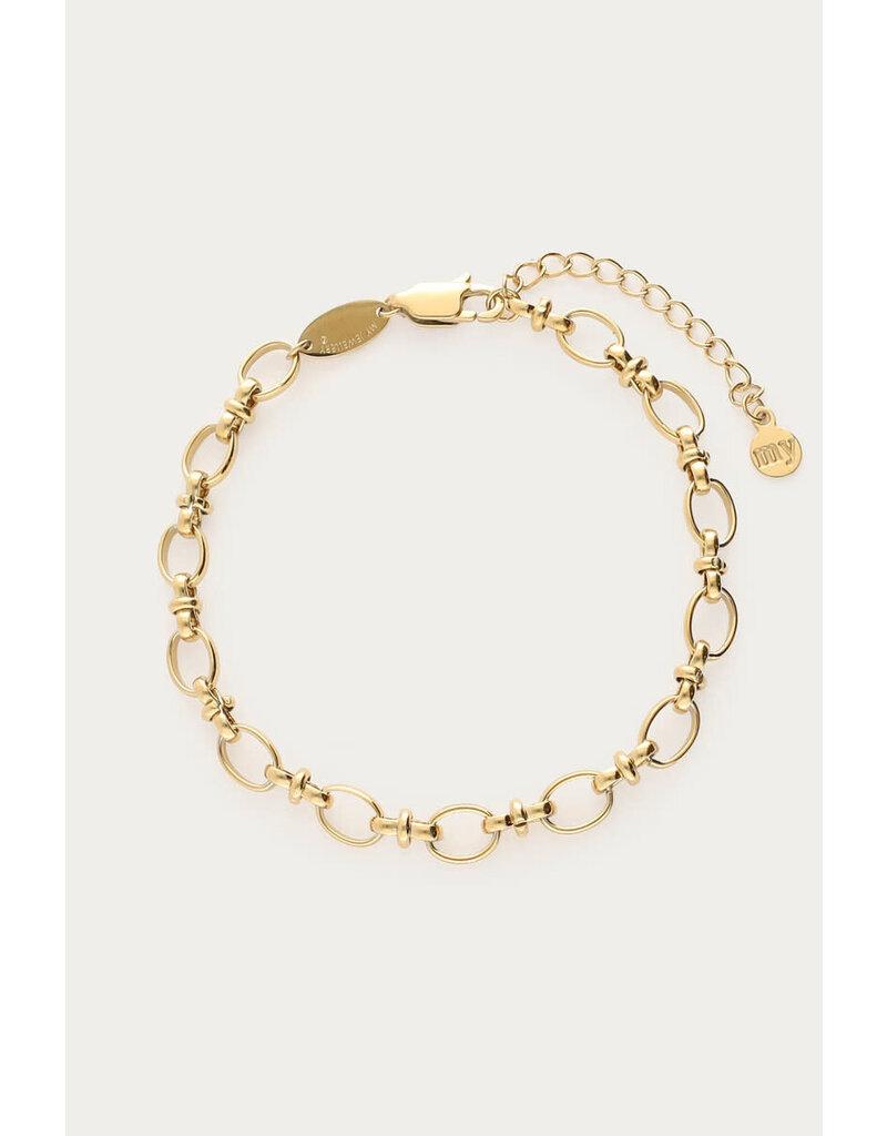 My Jewellery My Jewellery - Bold schakelarmband vintage - goud