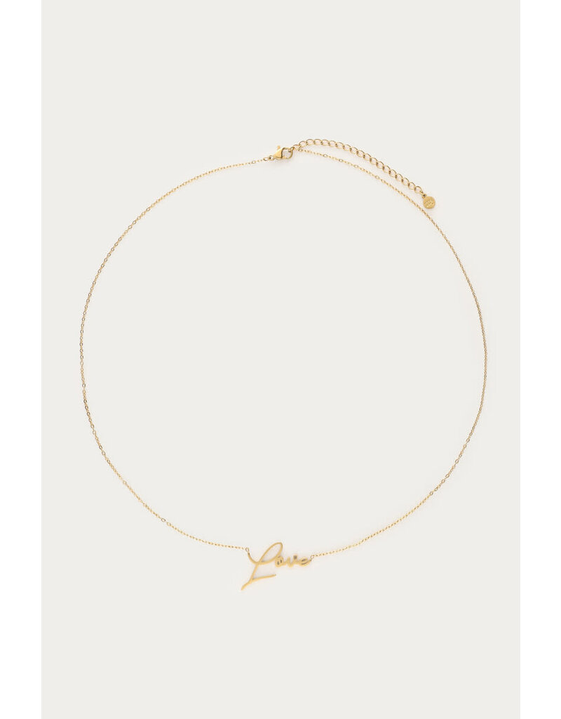 My Jewellery My Jewellery - Bold ketting love - goud