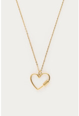 My Jewellery My Jewellery - Bold lange minimalistische ketting met hart - goud