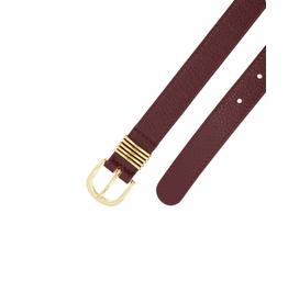 21Jewelz Leren riem met gouden details - bordeaux