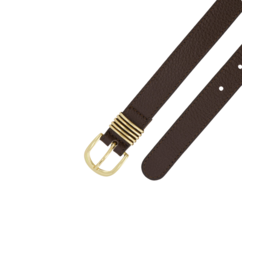 21Jewelz Leren riem met gouden details - choco bruin