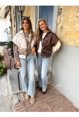21Jewelz Gewatteerde bodywarmer - choco bruin