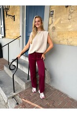 21Jewelz Casual pantalon met strik - bordeaux