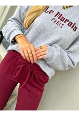 21Jewelz Casual pantalon met strik - bordeaux