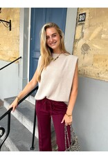 21Jewelz Wollige mouwloze top - beige
