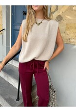 21Jewelz Wollige mouwloze top - beige