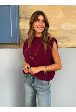 21Jewelz Wollige mouwloze top - bordeaux
