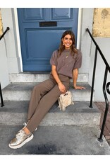 21Jewelz Wollige trui met korte mouwen - taupe