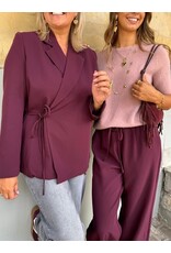 21Jewelz Effen overslag blazer - bordeaux