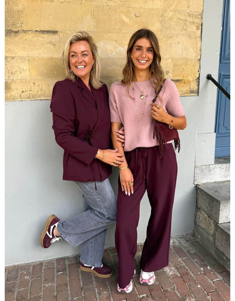 21Jewelz Effen overslag blazer - bordeaux