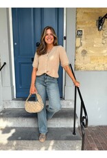 21Jewelz Gehaakt vestje met korte mouw - beige