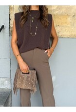 21Jewelz Donker taupe pantalon