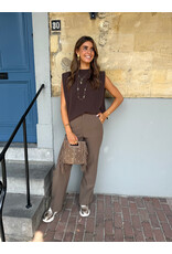 21Jewelz Donker taupe pantalon