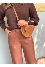 21Jewelz Losvallende pantalon met ceintuur - roest