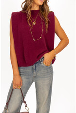 21Jewelz Wollige mouwloze top - bordeaux