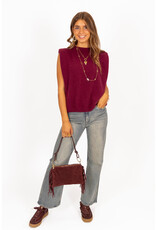 21Jewelz Wollige mouwloze top - bordeaux