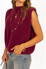 21Jewelz Wollige mouwloze top - bordeaux