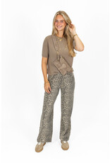 21Jewelz Effen basic truitje met korte mouw - taupe