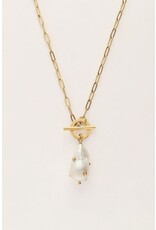 My Jewellery Schakelketting met parel met studs - goud