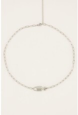 My Jewellery Iconic schakelketting met liefdesslot zilver
