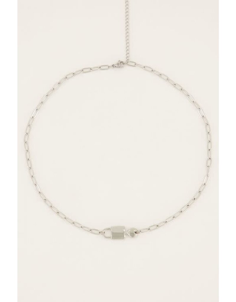 My Jewellery My Jewellery | Iconic schakelketting met liefdesslot - zilver