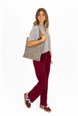 21Jewelz Casual pantalon met strik - bordeaux