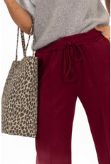 21Jewelz Casual pantalon met strik - bordeaux