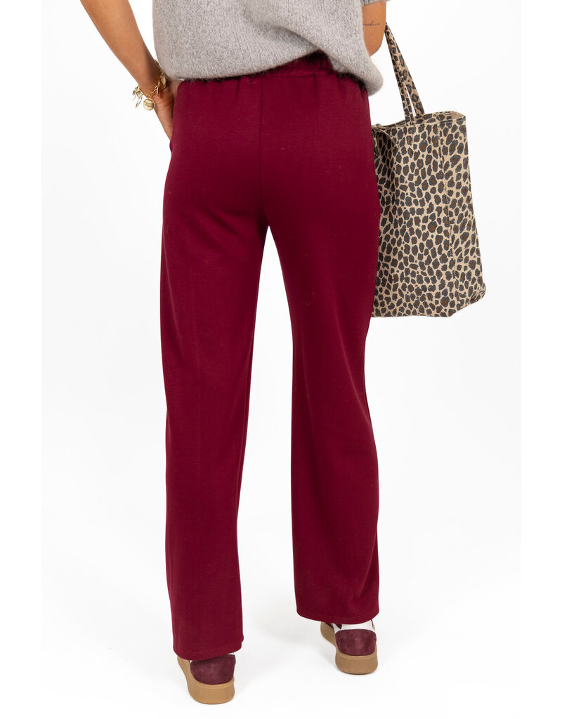 21Jewelz Casual pantalon met strik - bordeaux