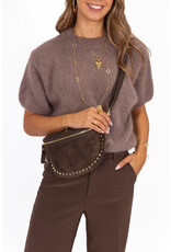 21Jewelz Wollige trui met korte mouwen - taupe