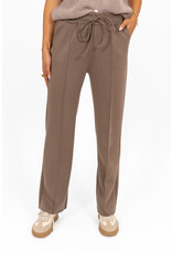 21Jewelz Casual pantalon met strik - donker taupe