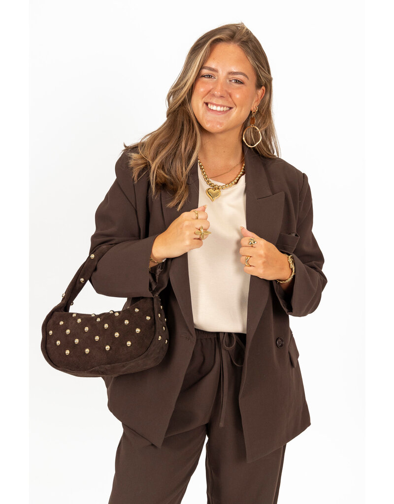 21Jewelz Blazer met dubbele knopen - bruin