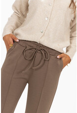 21Jewelz Casual pantalon met strik - donker taupe