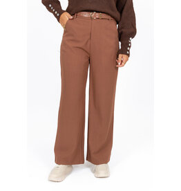21Jewelz Losvallende pantalon met ceintuur - roest