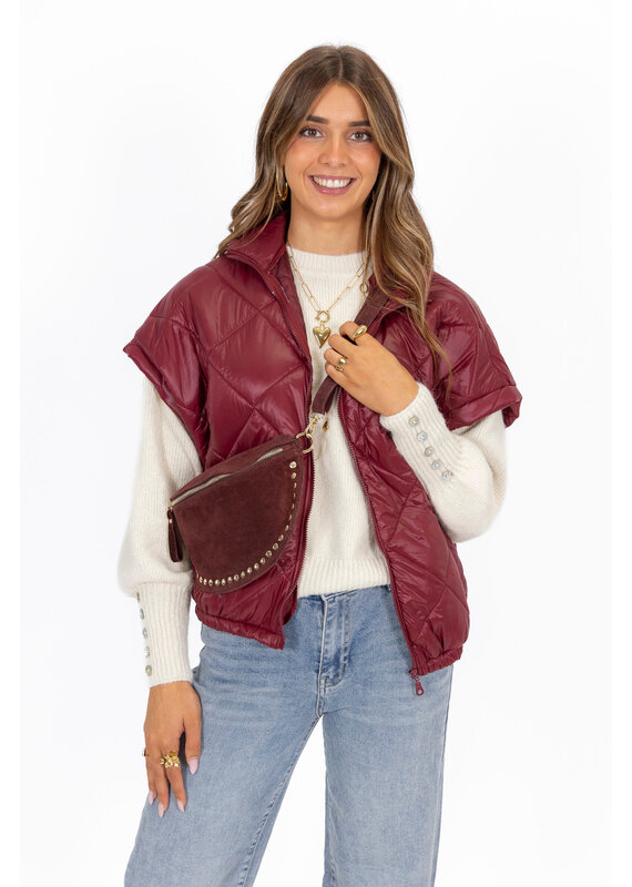 21Jewelz Gewatteerde bodywarmer - bordeaux