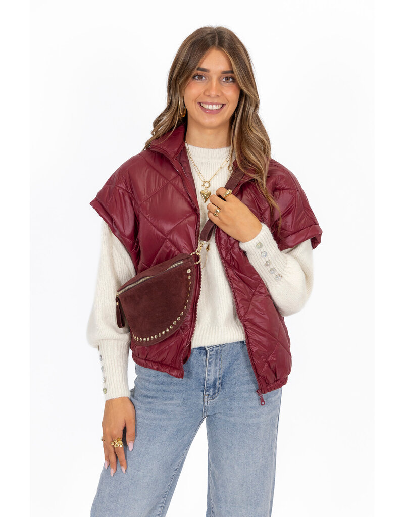 21Jewelz Gewatteerde bodywarmer - bordeaux