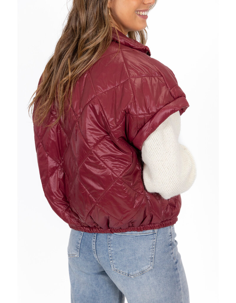 21Jewelz Gewatteerde bodywarmer - bordeaux