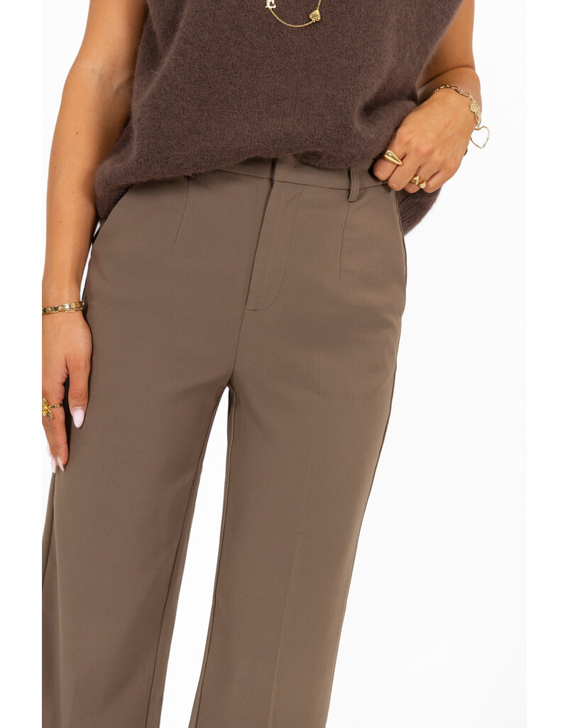 21Jewelz Donker taupe pantalon