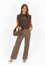 21Jewelz Donker taupe pantalon