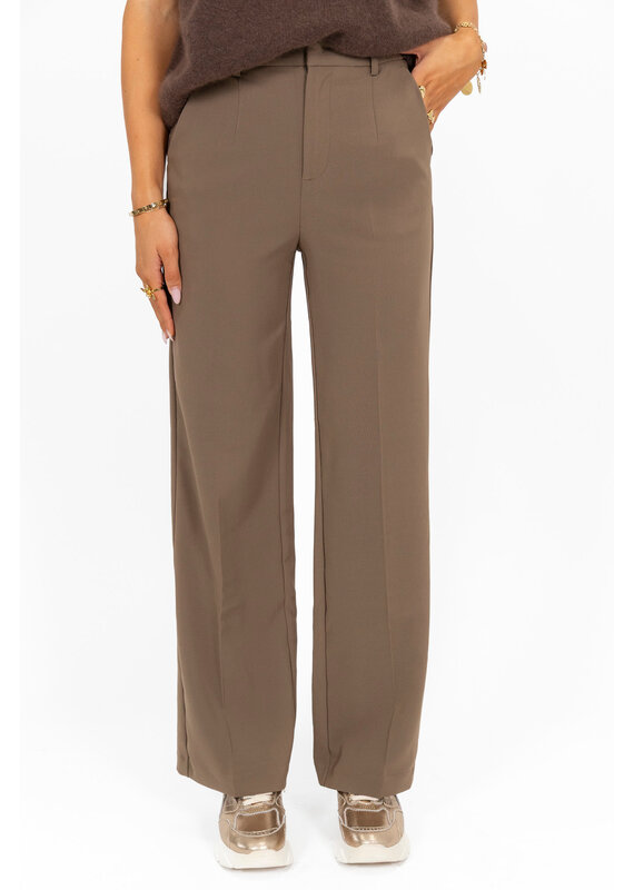 21Jewelz Donker taupe pantalon