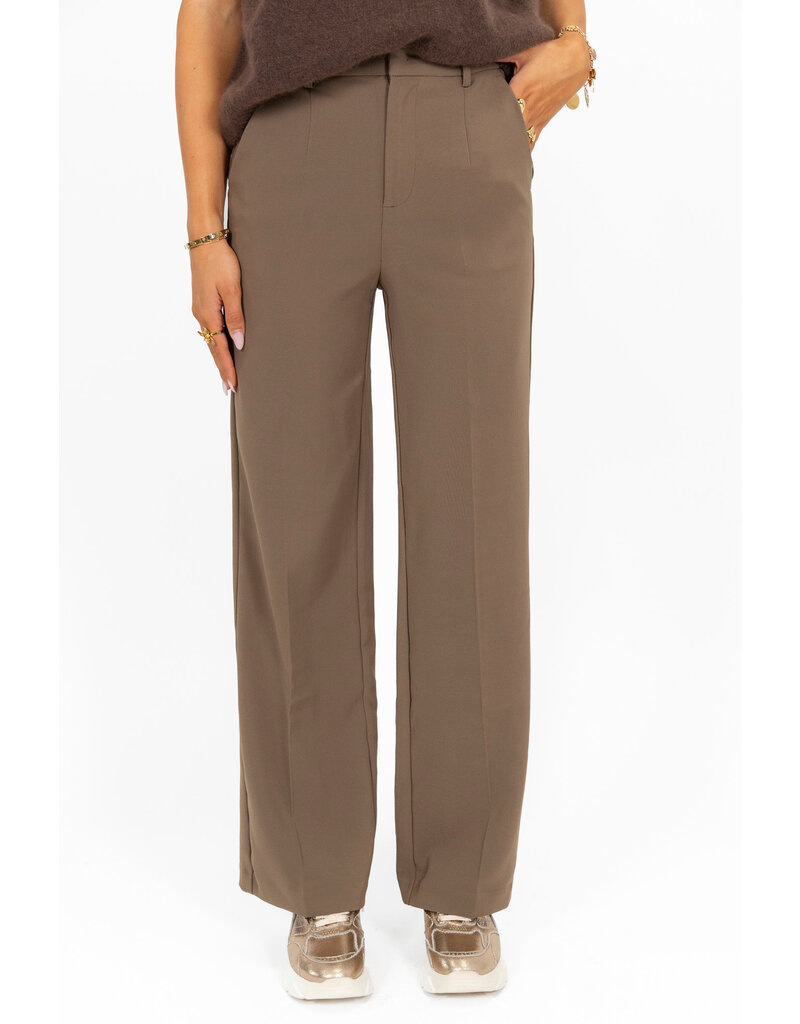 21Jewelz Donker taupe pantalon
