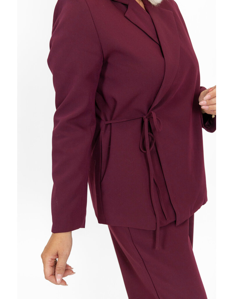 21Jewelz Effen overslag blazer - bordeaux