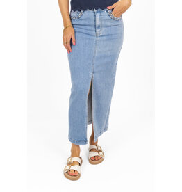 21Jewelz Denim rok met gevlochten detail