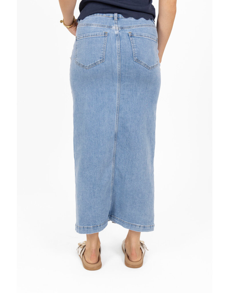 21Jewelz Denim rok met gevlochten detail