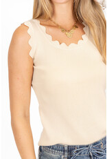 21Jewelz Zigzag topje - beige