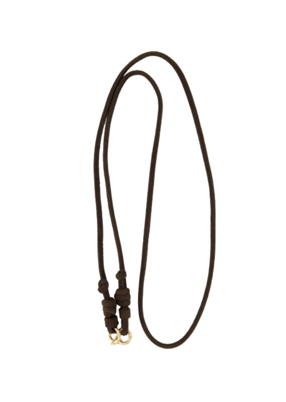 21Jewelz Telefoonkoord - suede donkerbruin