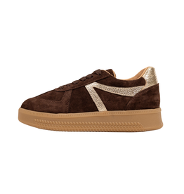 Babouche Babouche | Liva - dark brown/gold