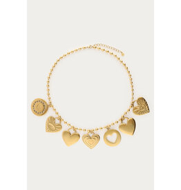 21Jewelz My Jewellery - Candy statement ketting met bedels - goud