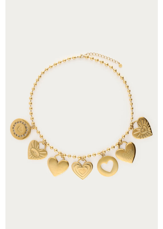 21Jewelz My Jewellery - Candy statement ketting met bedels - goud
